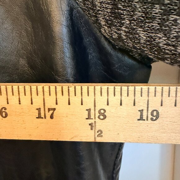 J2 Black Faux Leather Moto Jacket Size Large - Picture 10 of 10